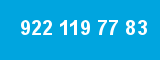 922 119 77 83 922 119 77 83